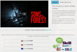 Best Sons Of The Forest Server Hosting For Gamers