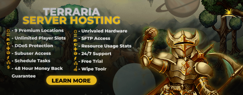 Terraria Server Hosting - Terraria Update Support