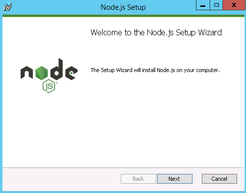 install node.js step 1