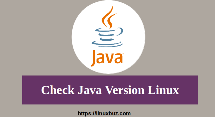 check java version linux