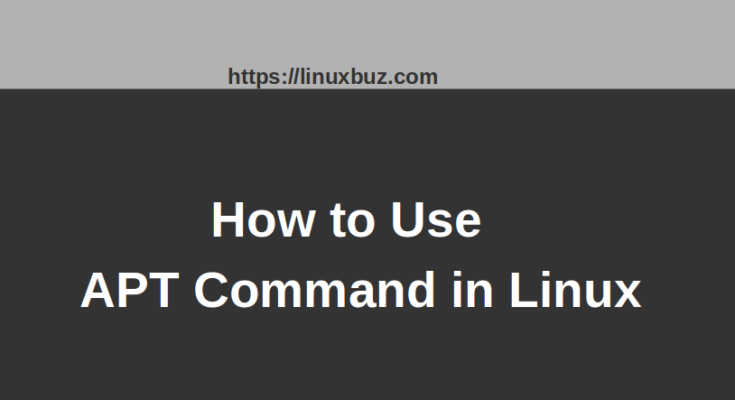 apt command in linux