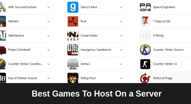 best games to host servers for