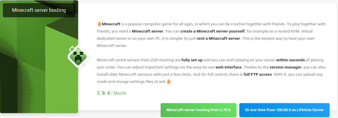 zap hosting cheap modded minecraft hosting
