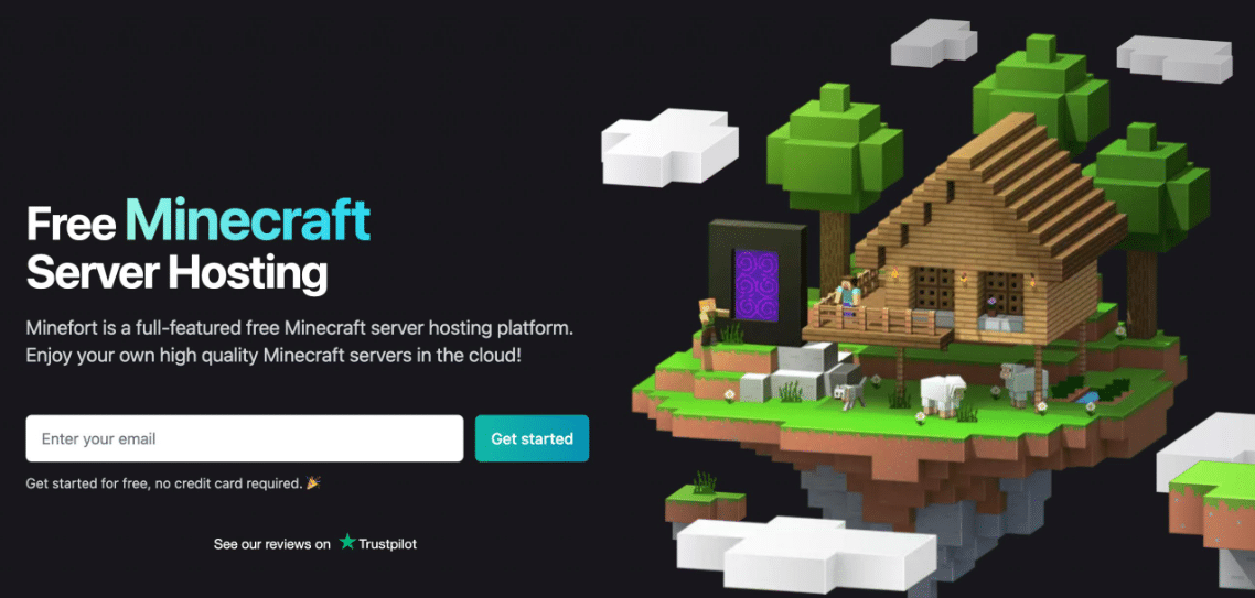Minefort free minecraft server hosting