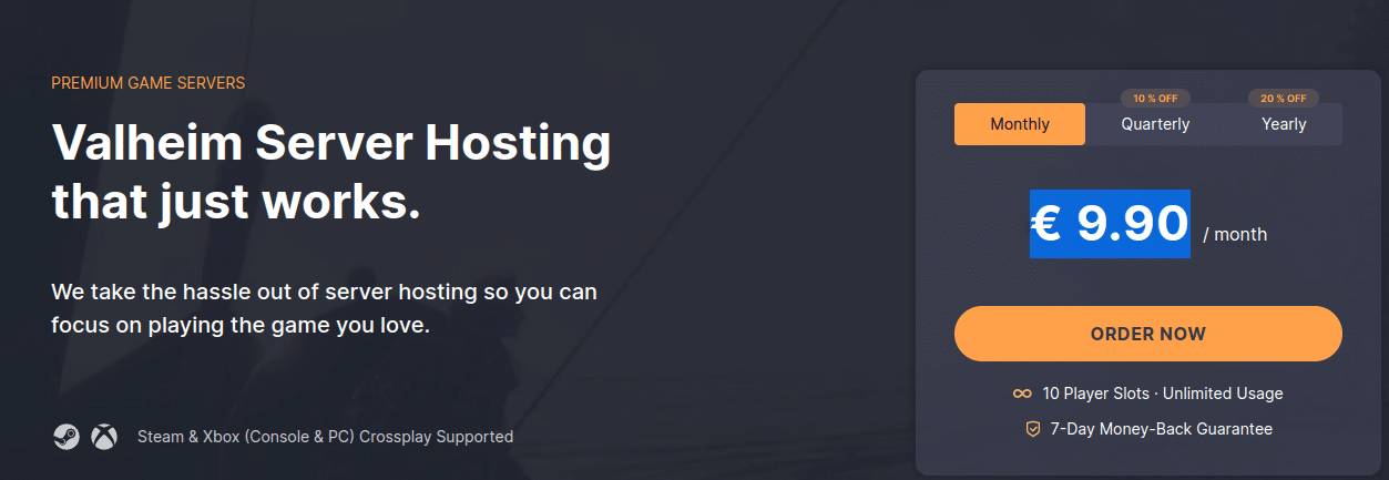 dathost valheim server hosting