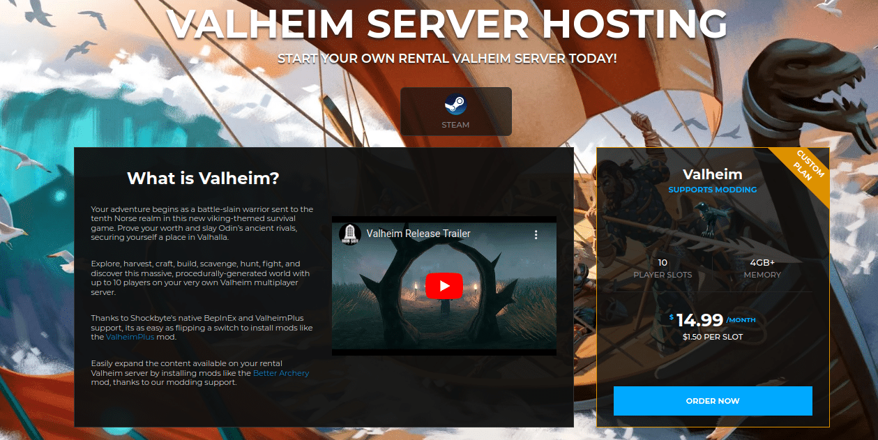 shockbyte valheim server hosting