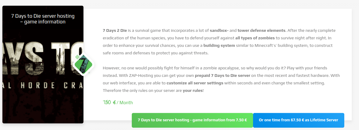 zap hosting 7 Days to Die