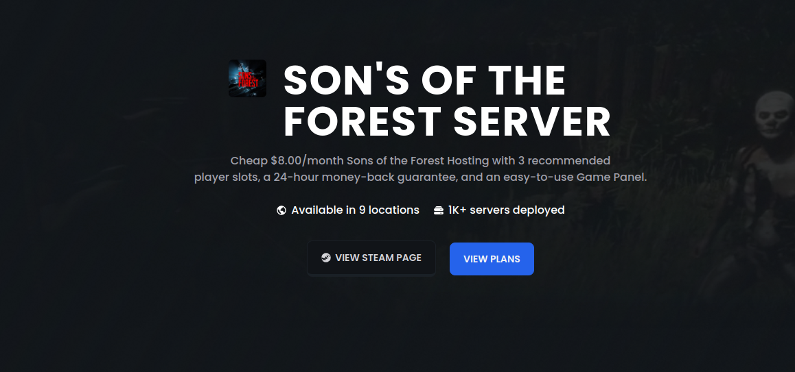 modern hosting best son's of the forest server hosting