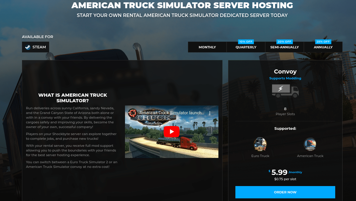 Shockbyte American Truck Simulator