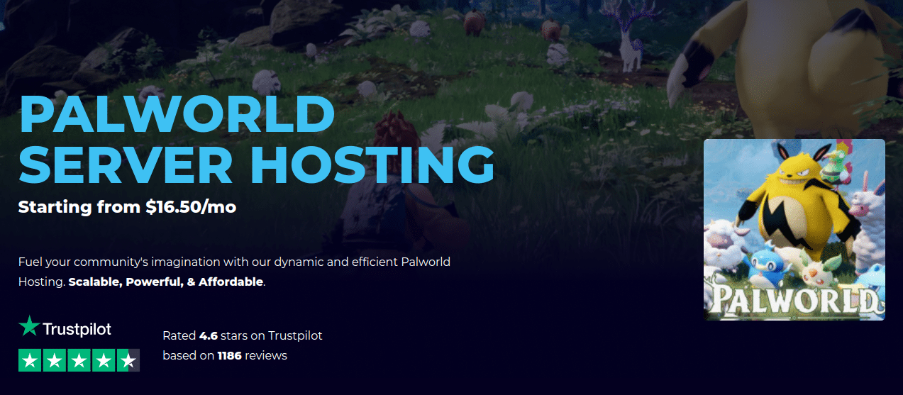 rocketnode cheap palworld server hosting