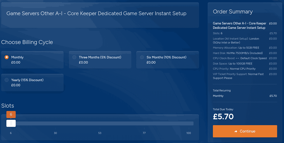 gtxgaming core keeper server hosting