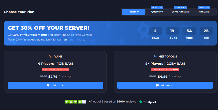 shockbyte core keeper server hosting