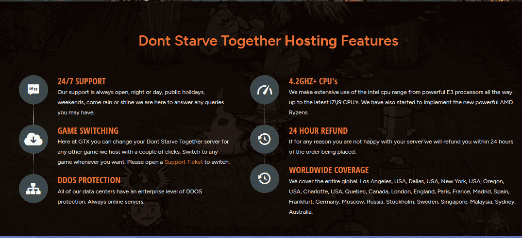 gtxgaming don't starve together dedicated server