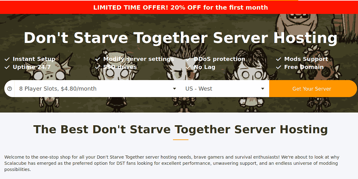 scalacube don't starve together server hosting free