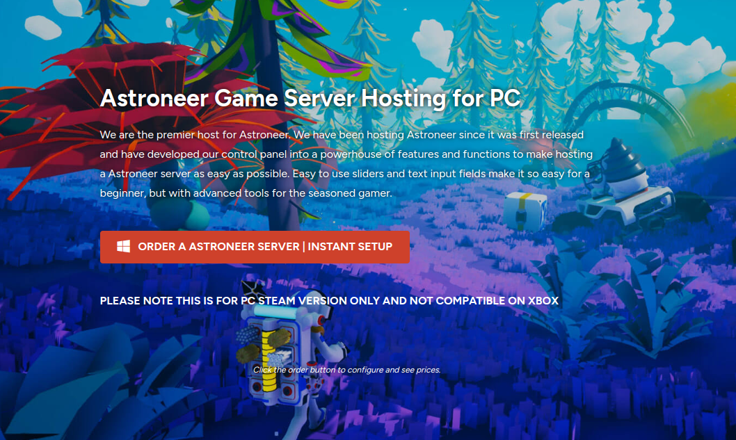 GTX Gaming Astroneer Hosting