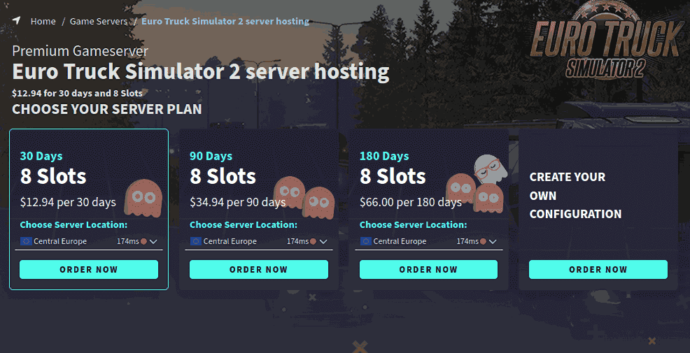 g-portal Euro Truck Simulator 2 Server Hosting