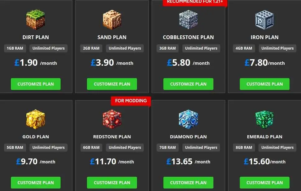 gtx gaming modded minecraft server host