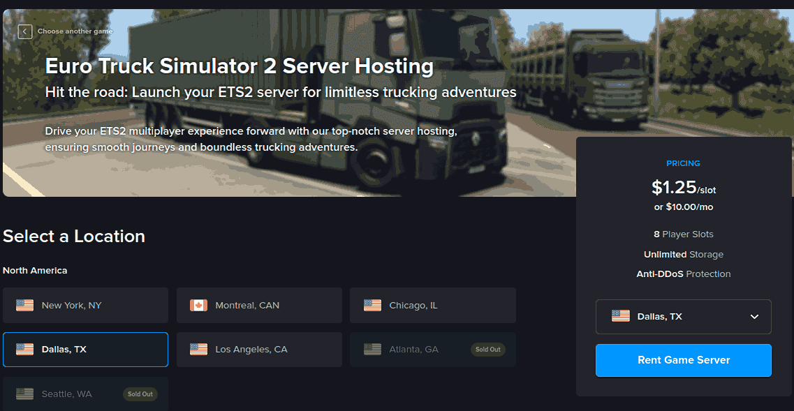 hosthavoc best Euro Truck Simulator 2 Server Hosting