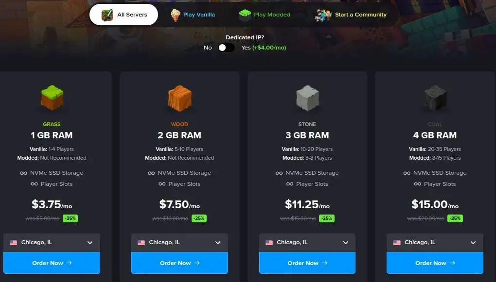 hosthavoc fast minecraft server