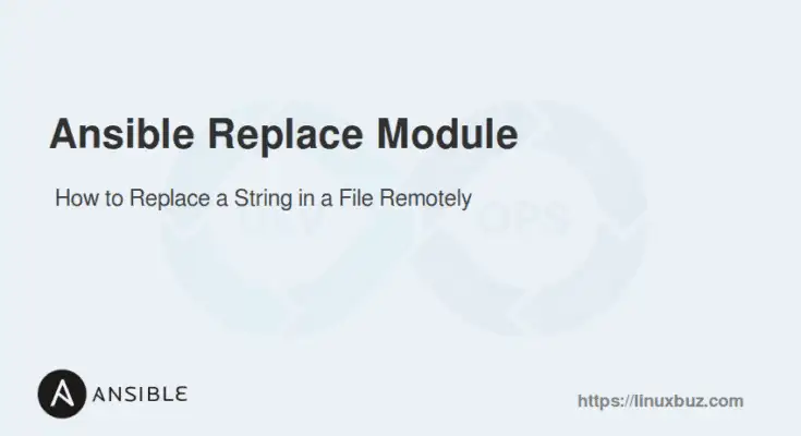 Ansible Replace Module