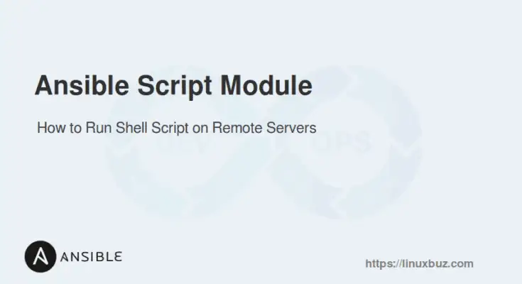 Ansible Script Module