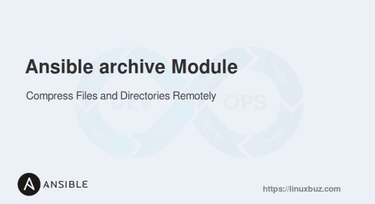 Ansible archive Module Example