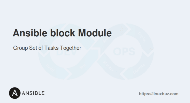 Ansible block Module Example