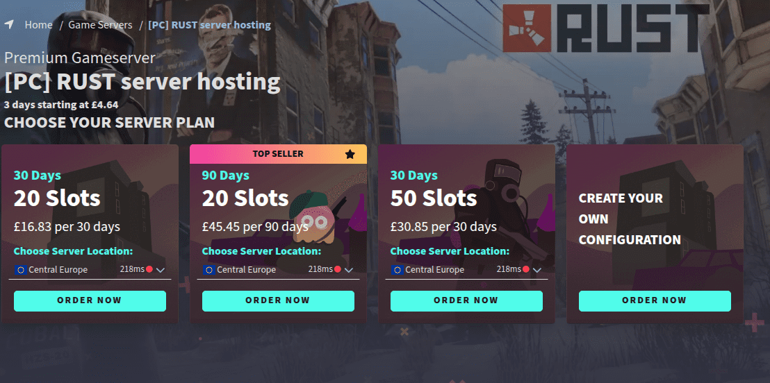 g-portal rust server hosting