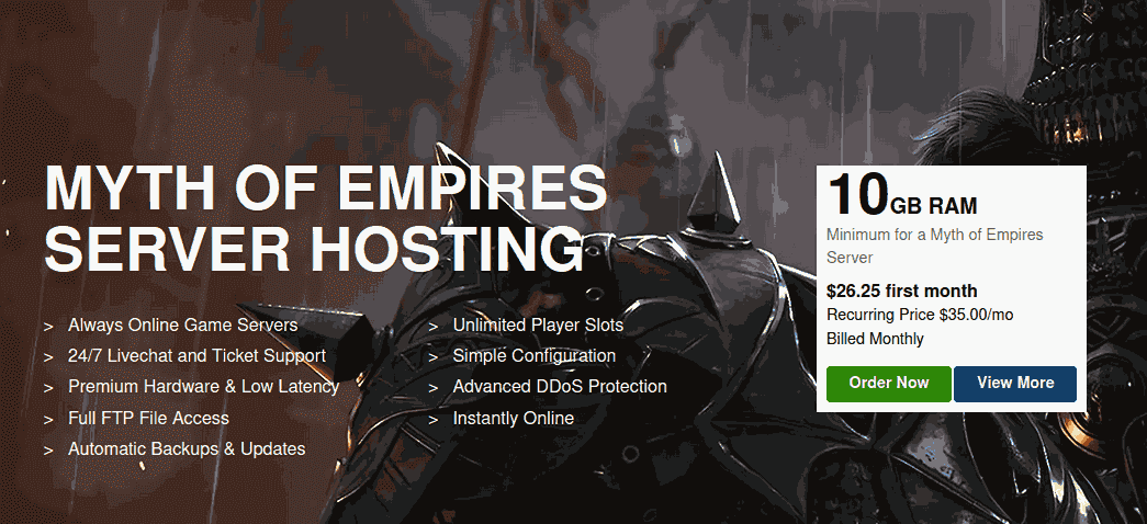 Apexhosting cheap myth of empires server hosting