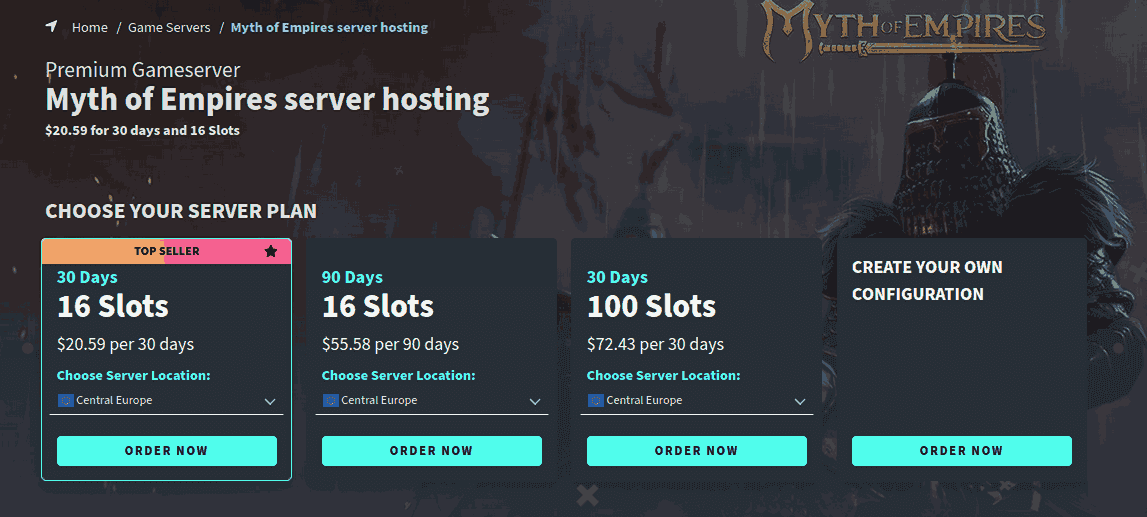 G-portal free myth of empires server hosting
