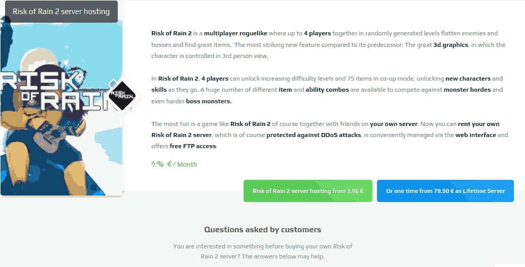 zap-hosting Risk of Rain 2 Server Hosting