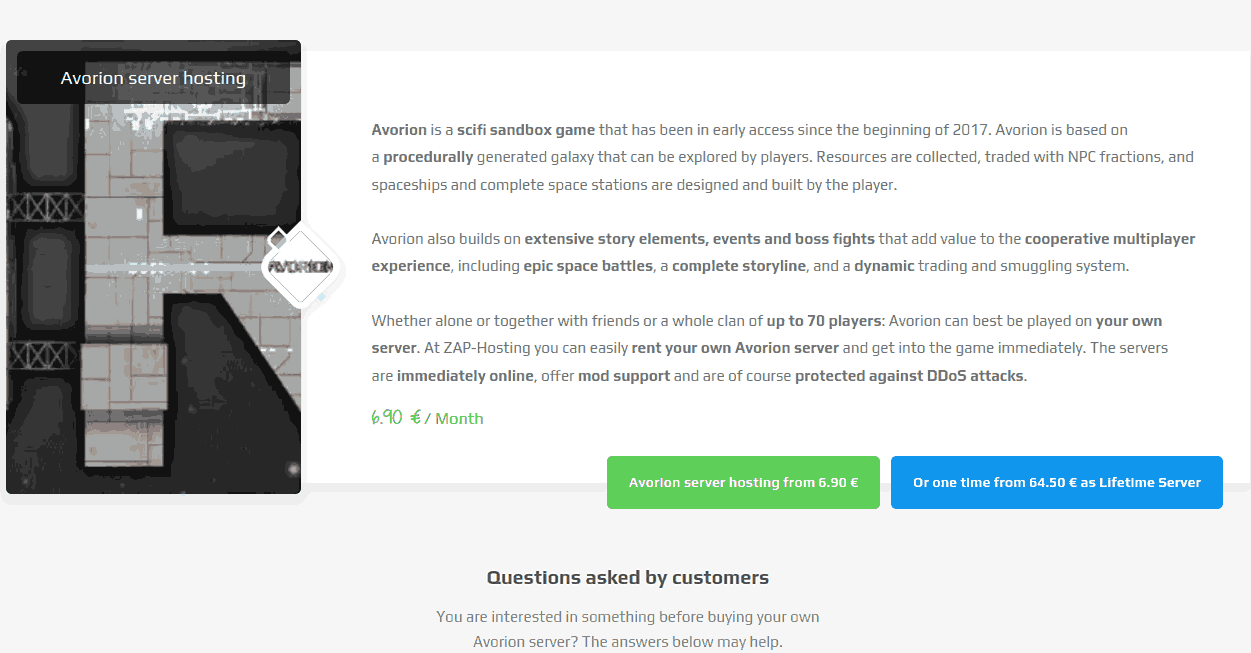 zap-hosting best avorion server hosting