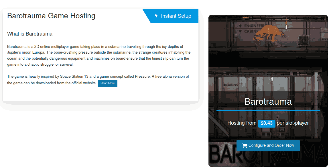 citadel best Barotrauma server hosting