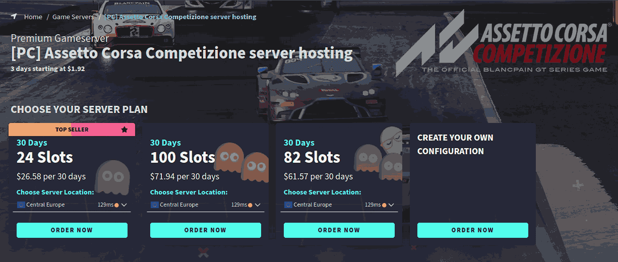 g-portal best Assetto Corsa server hosting