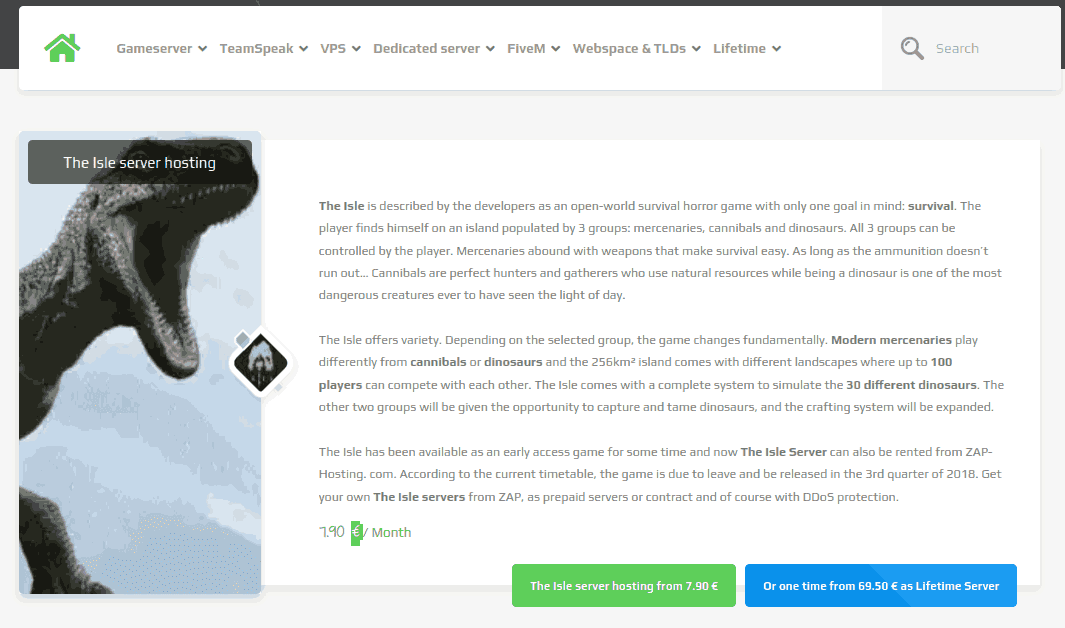 zap-hosting cheapest Isle hosting