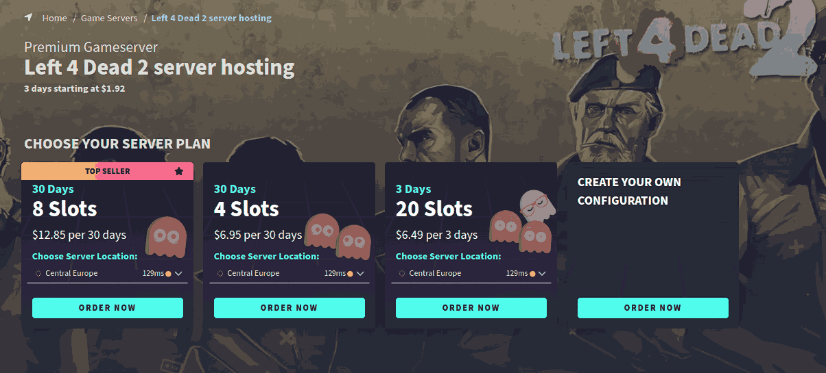 g-portal best Left 4 Dead serevr hosting
