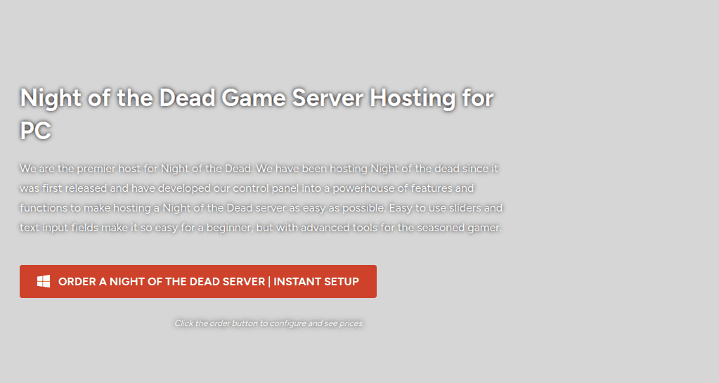 Night of the dead dedicated server hosting gtxgaming
