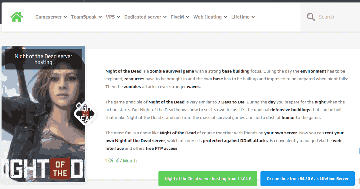 cheap Night of the dead server hosting zap-hosting