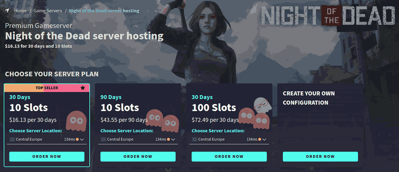 top Night of the dead server hosting g-portal