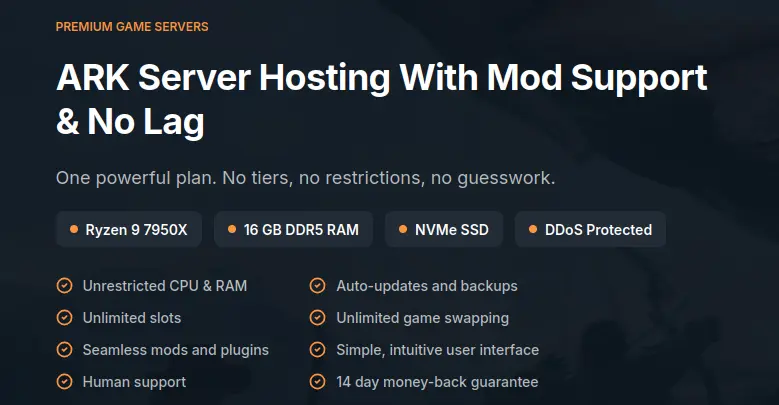 dathost ark hosting