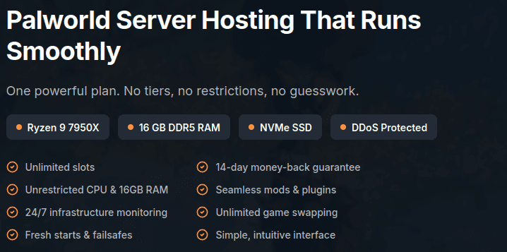 dathost palworld server hosting