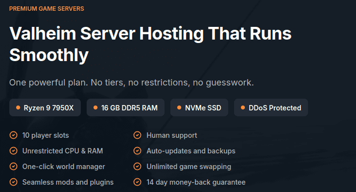 dathost valheim server host