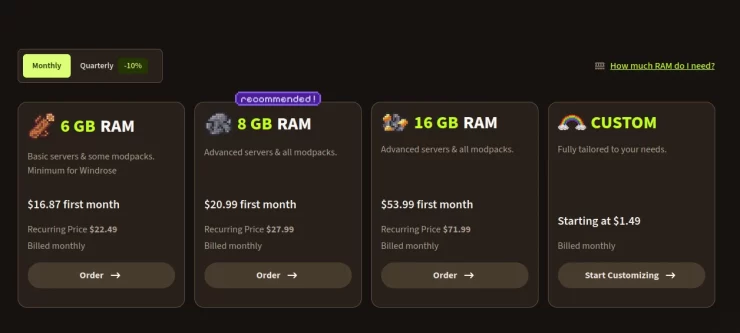 ApexHosting windrose server hosting