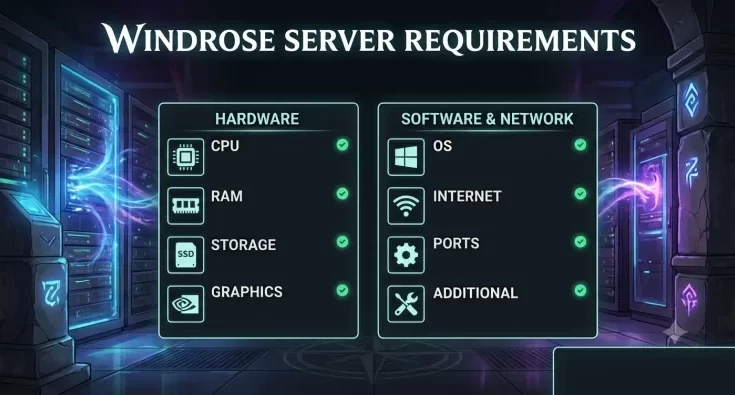 windrose server requirements